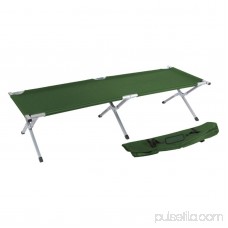 Trademark Innovations Portable Folding Camping Bed and Cot, Army Green 564303461